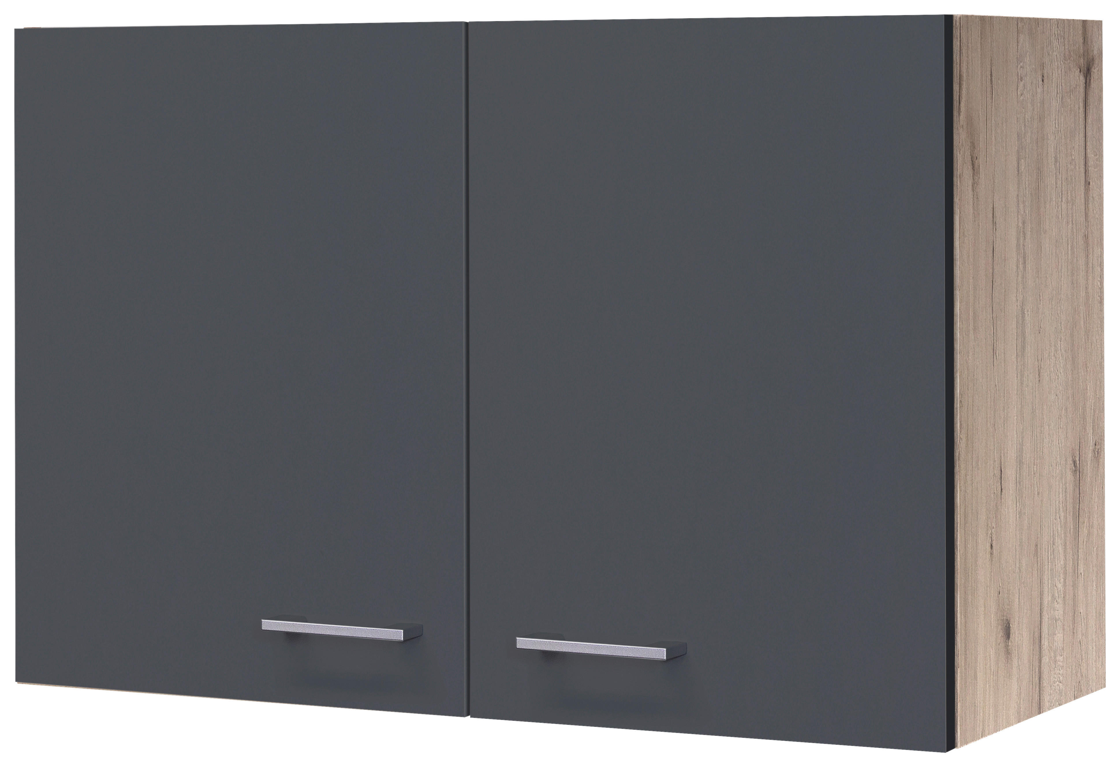 Hängeschrank Morena grau matt B/H/T: ca. 80x54,8x32 cm Morena - Eiche/Basalt (80,00/54,80/32,00cm) - Flex-Well