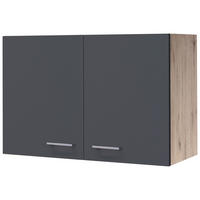Hängeschrank Morena grau matt B/H/T: ca. 80x54,8x32 cm Morena - Eiche/Basalt (80,00/54,80/32,00cm) - Flex-Well
