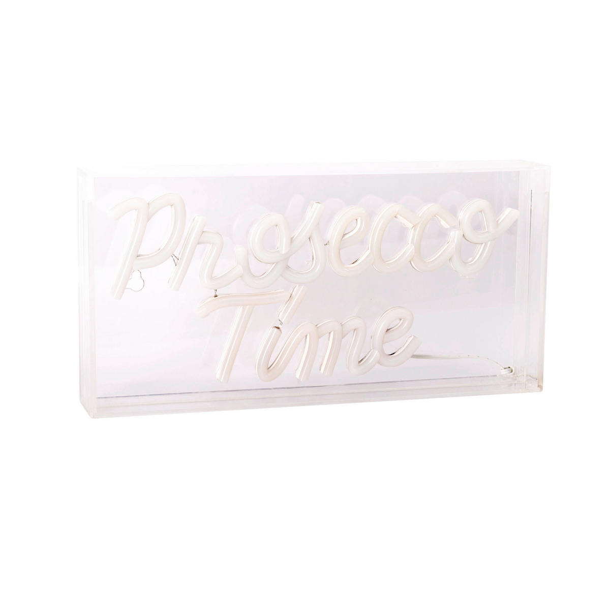 Näve Leuchten LED-Schriftzug klar Kunststoff B/H/T: ca. 30x15x4,7 cm PROSECCO TIME - klar (30,00/15,00/4,70cm) - Näve Leuchten