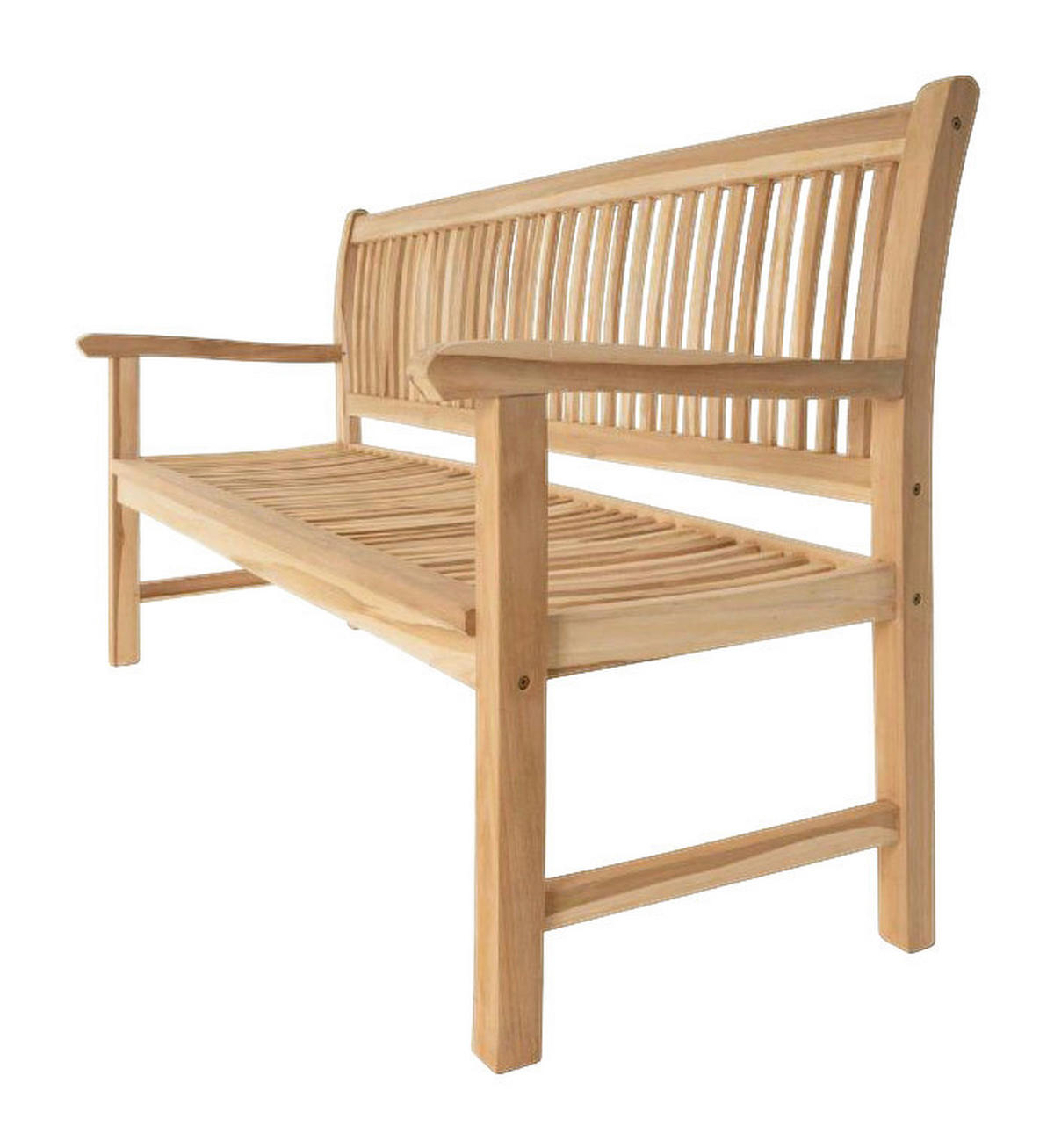 VCM Gartenbank braun Teakholz B/H/L: ca. 60x90x180 cm Gartenbank_3-Sitzer - braun (180,00/60,00/90,00cm) - VCM