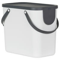 Rotho Abfalleimer weiß B/H/L: ca. 23,5x34x40 cm Abfalleimer_Albula 25l - weiß (40,00/23,50/34,00cm) - Rotho