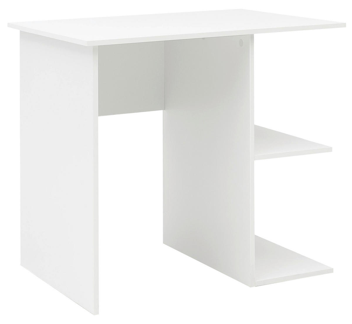 Schreibtisch weiß B/H/T: ca. 82x76x60 cm Schreibtisch - weiß (82,00/76,00/60,00cm) - Wohnling