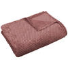 Wohndecke Flanell Flanelldecke Kreise beere - beere (140,00/200,00cm)
