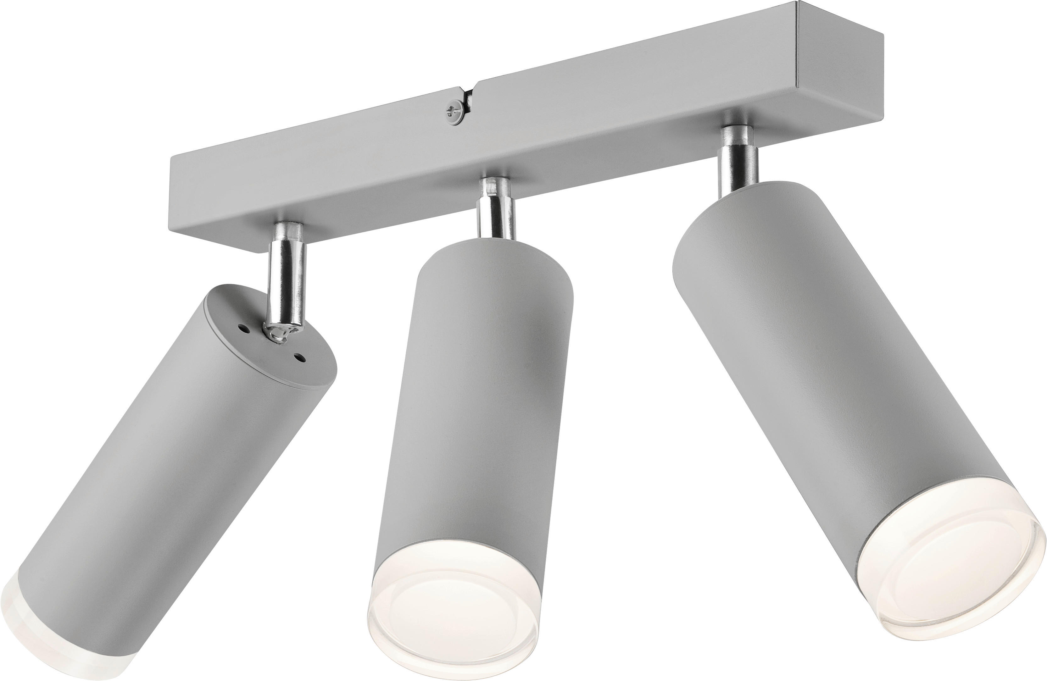 Lamkur Hängeleuchte silber Aluminium Acryl Stahl B/H/L: ca. 35x20x38 cm E27 3 Brennstellen Felix - silber (38,00/35,00/20,00cm) - Lamkur