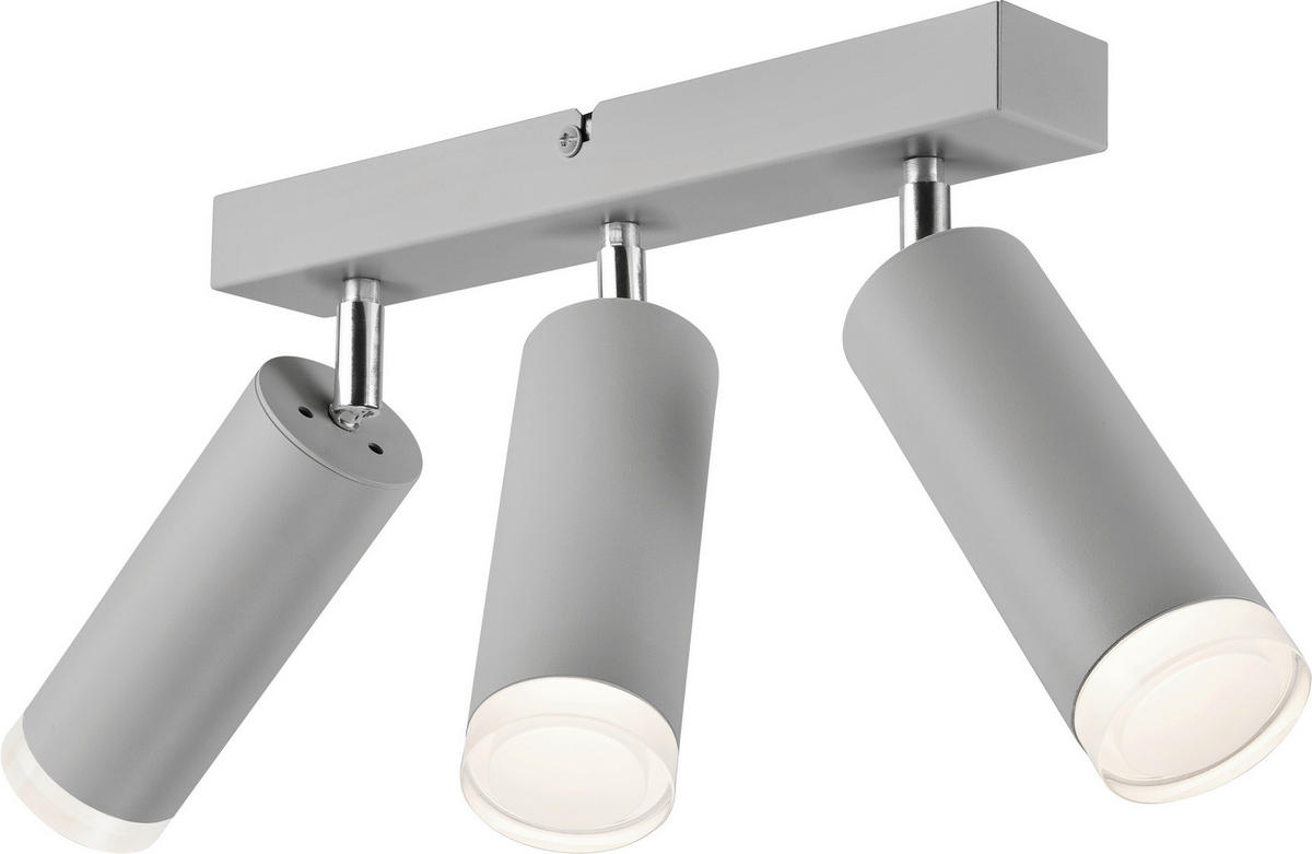 Lamkur Hängeleuchte silber Aluminium Acryl Stahl B/H/L: ca. 35x20x38 cm E27 3 Brennstellen Felix - silber (38,00/35,00/20,00cm) - Lamkur