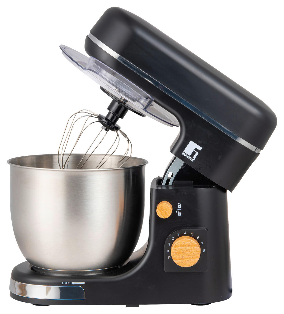 BERGNER Standmixer silber schwarz Edelstahl B/H/L: ca. 23x33,7x38 cm BAKING LOVERS - schwarz/silber (38,00/23,00/33,70cm) - BERGNER