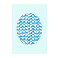 Komar Poster Shelly Patterns Aqua Sea Breeze B/L: ca. 30x40 cm Shelly Patterns Aqua - (30,00/40,00cm) - Komar