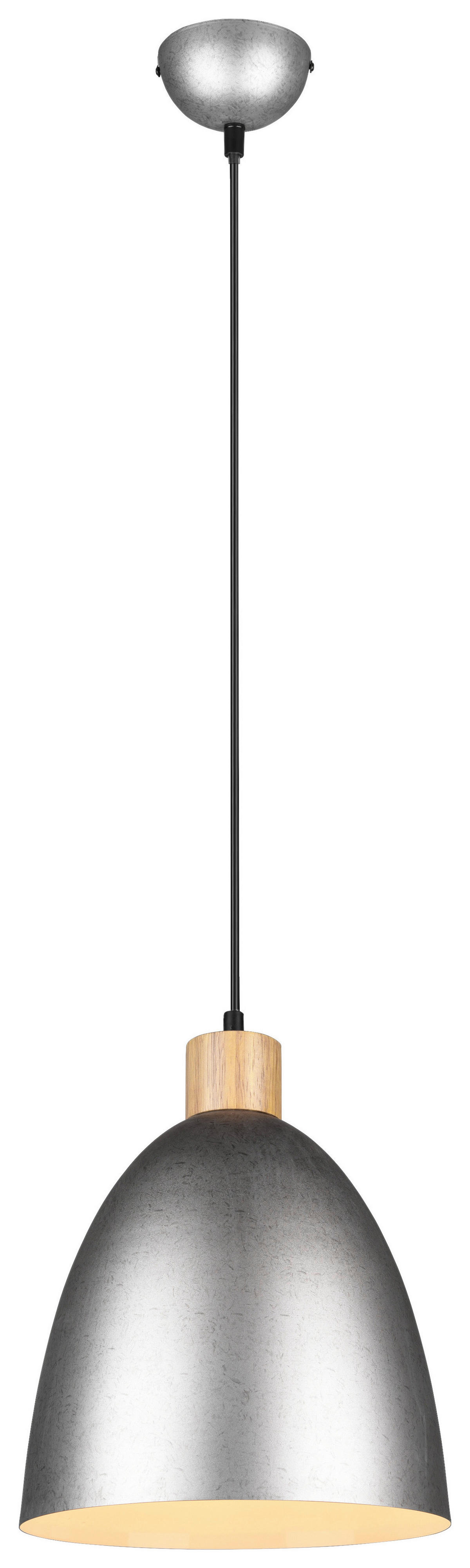 Reality Pendelleuchte R30681067 nickel Metall H/D: ca. 150x25 cm E27 1 Brennstellen Jagger - nickel (25,00/150,00cm) - Reality