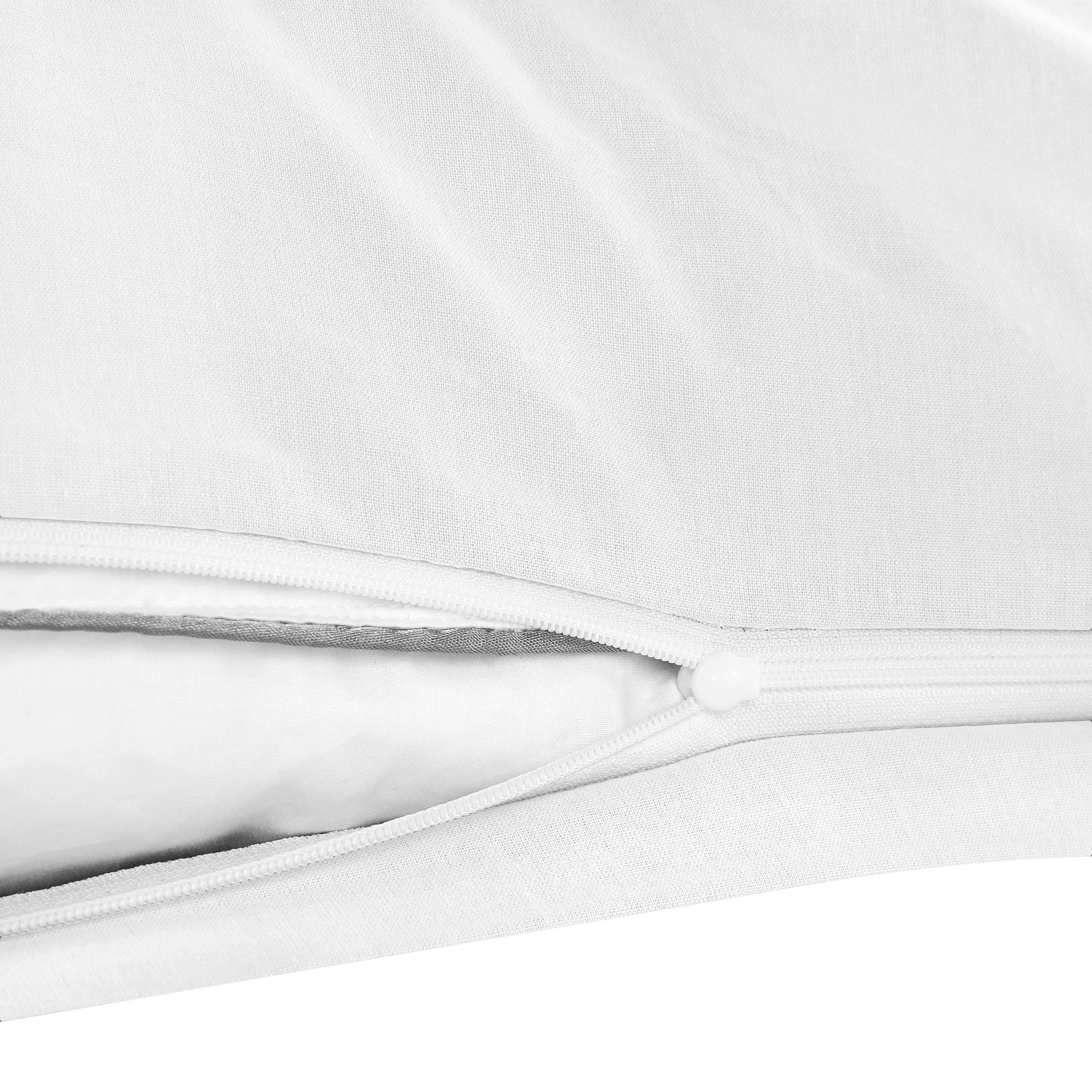Kissenhülle Renforce Kissenbezug-Renforce_2erPack 40x80 - weiß (40,00/80,00cm)