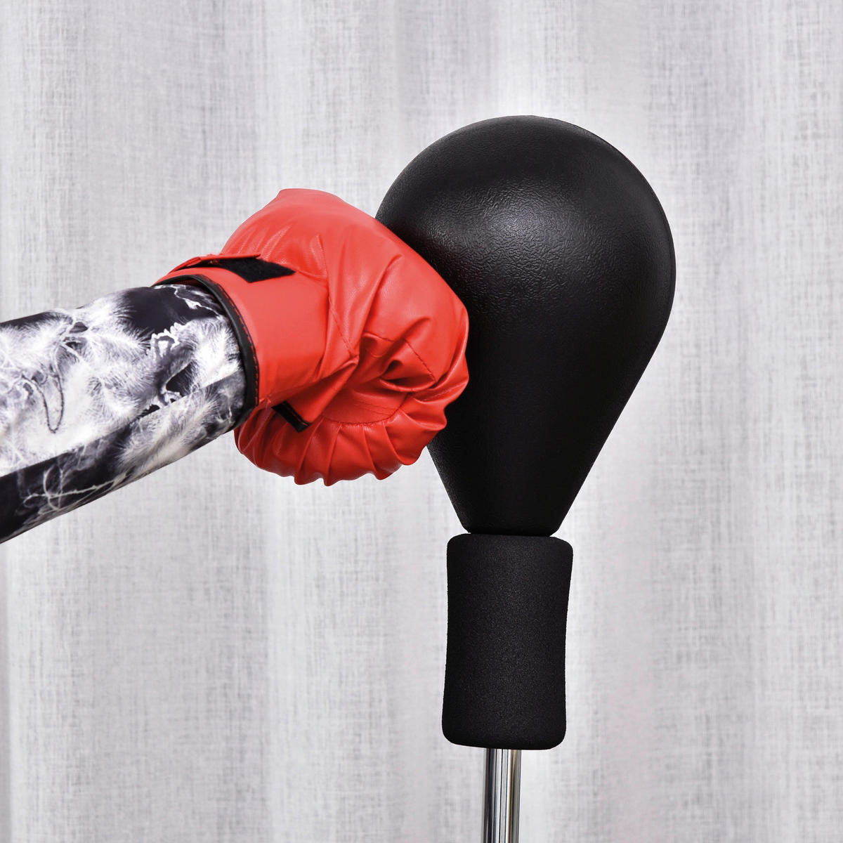 HOMCOM Punchingballset schwarz Stahl H/D: ca. 154x48 cm Punchingballset - rot/schwarz (48,00/154,00cm) - HOMCOM