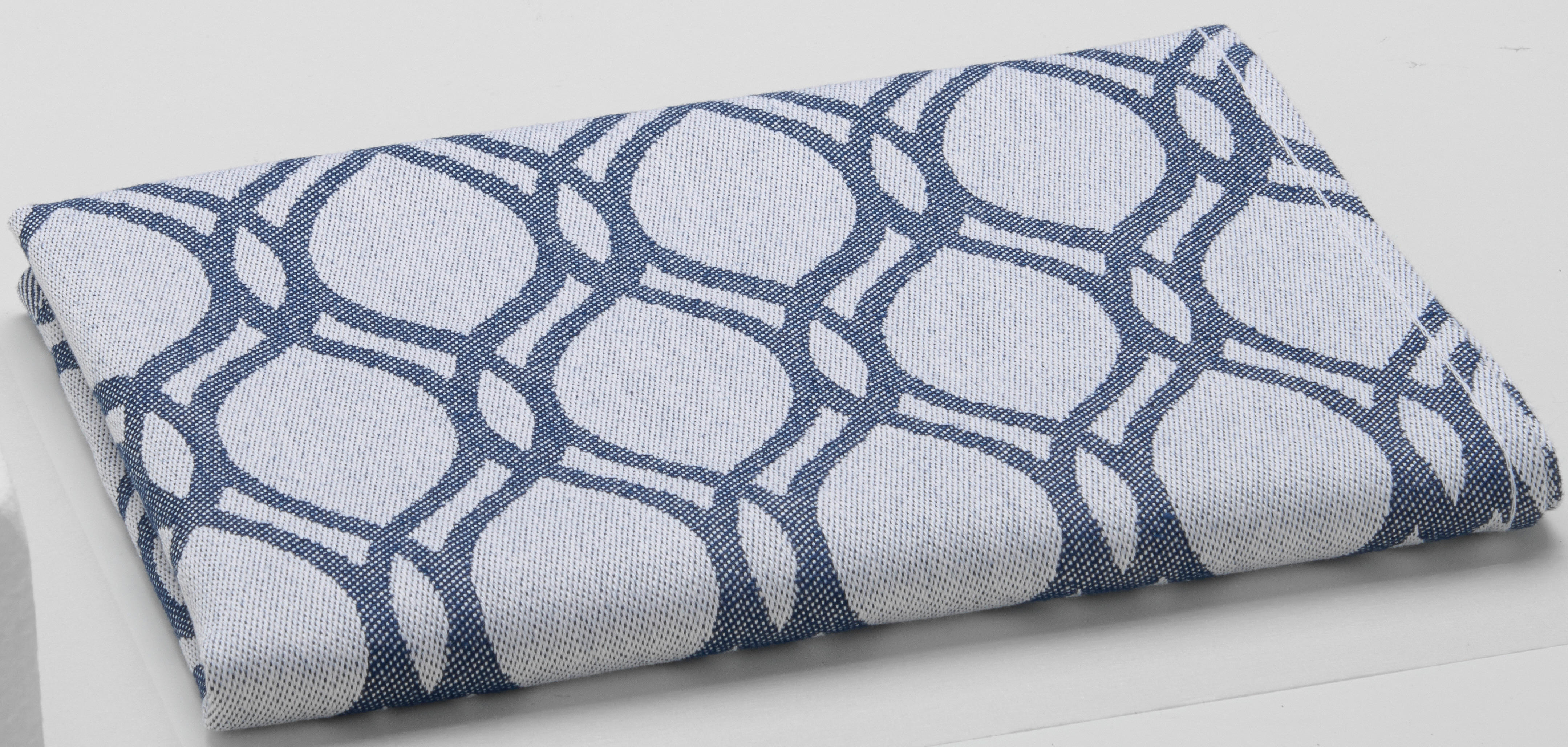 Geschirrtuch Geschirrtuch 50x70cm Ornament - blau (50,00/70,00cm)