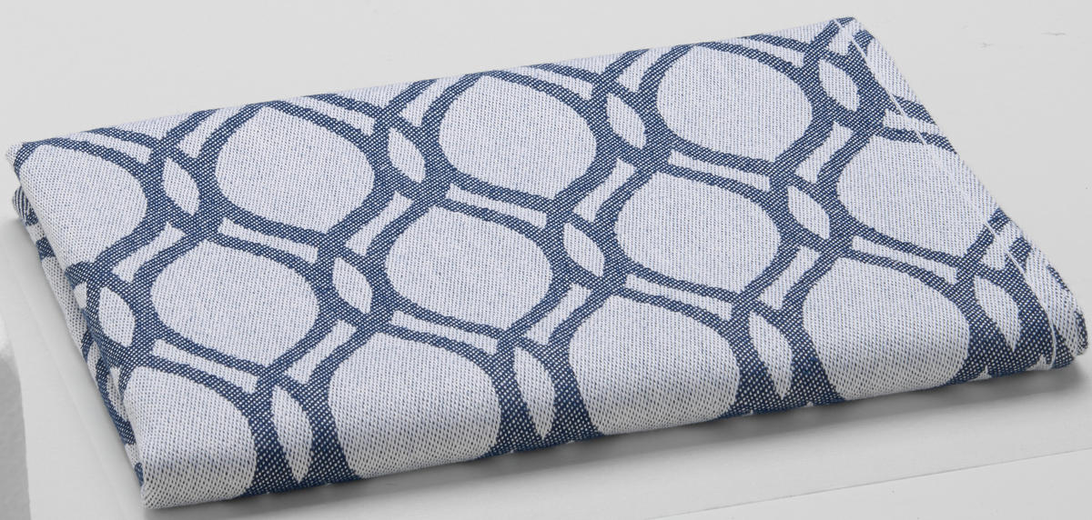 Geschirrtuch Geschirrtuch 50x70cm Ornament - blau (50,00/70,00cm)