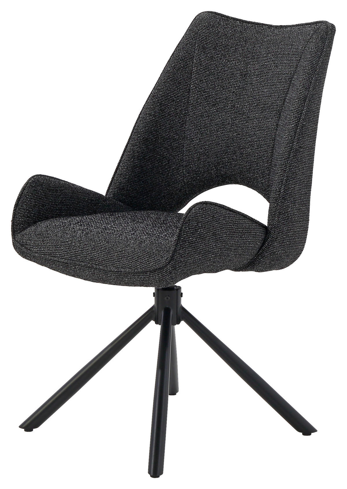 Drehstuhl  schwarz Webstoff B/H/T: ca. 52x91x66 cm Ricardo_Drehstuhl_6003650 - schwarz (52,00/91,00/66,00cm)