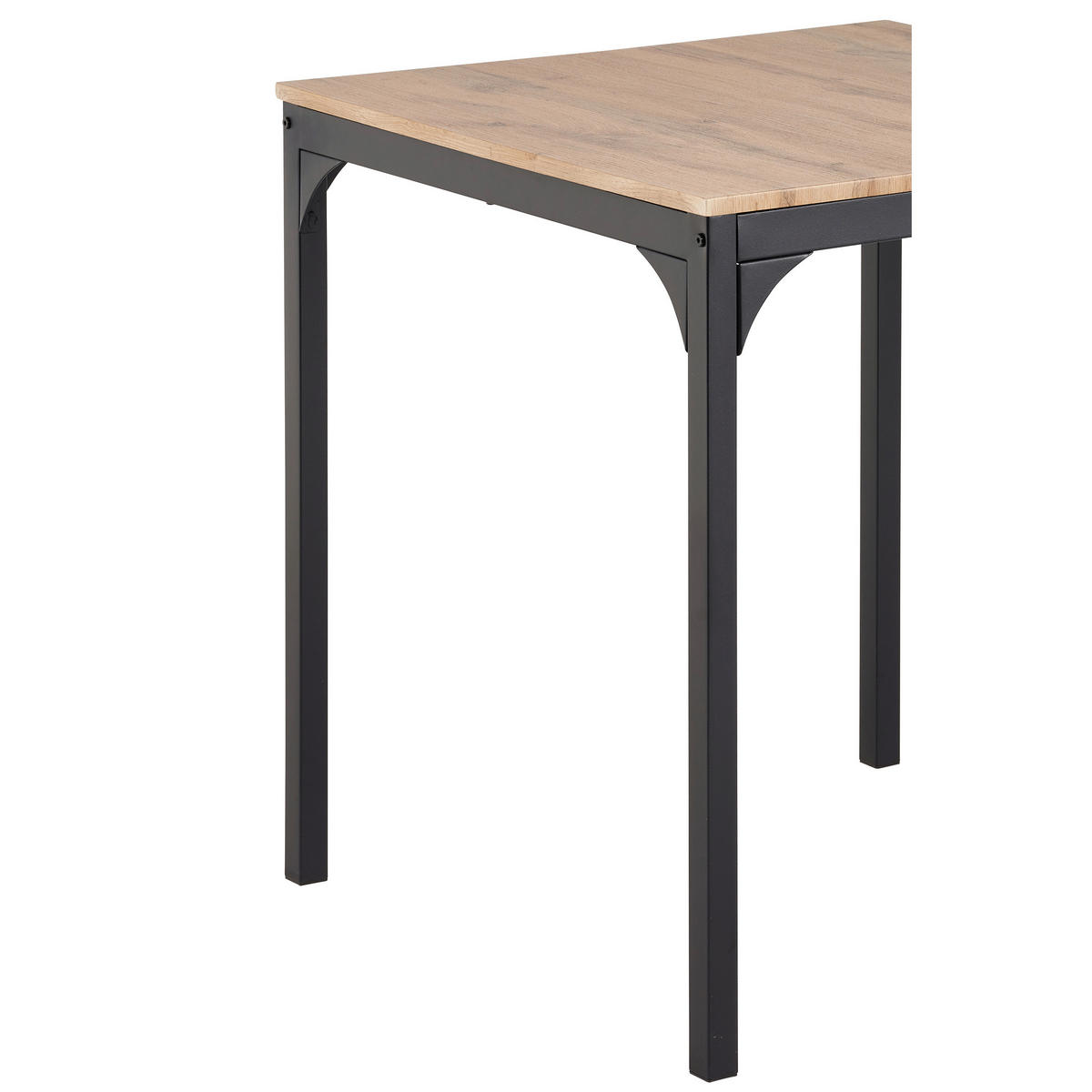 Eiche schwarz Wildeiche B/H/T: ca. 70x74x70 cm Emilie_Küchentisch_JX-18A588 - Eiche/schwarz (70,00/74,00/70,00cm)