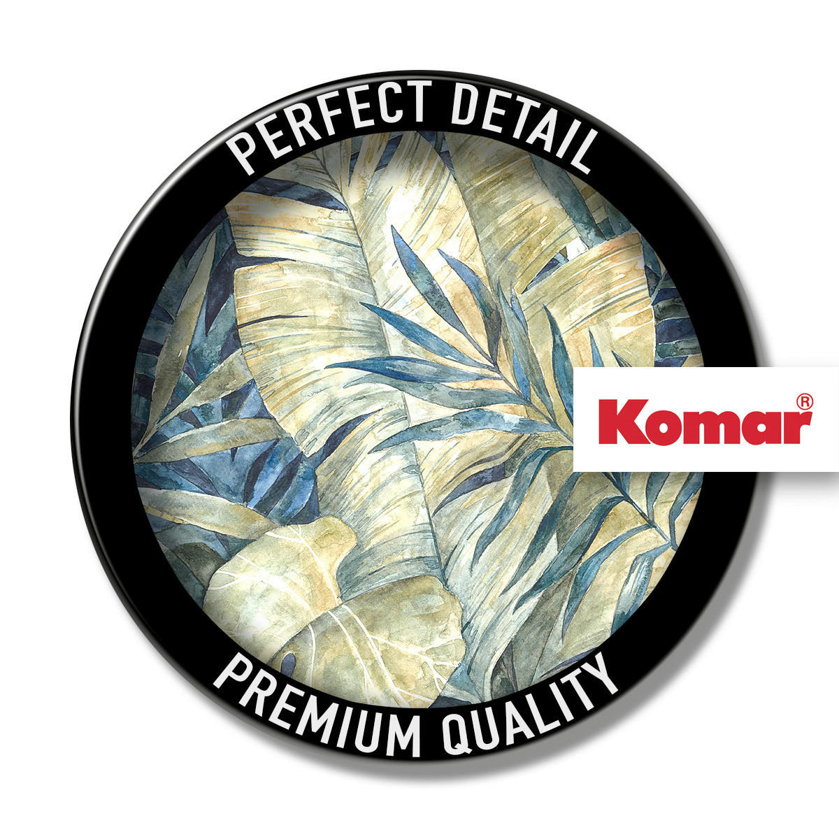 Komar Fototapete Feuilles Tropicales D: ca. 125 cm Feuilles Tropicales - (125,00cm) - Komar
