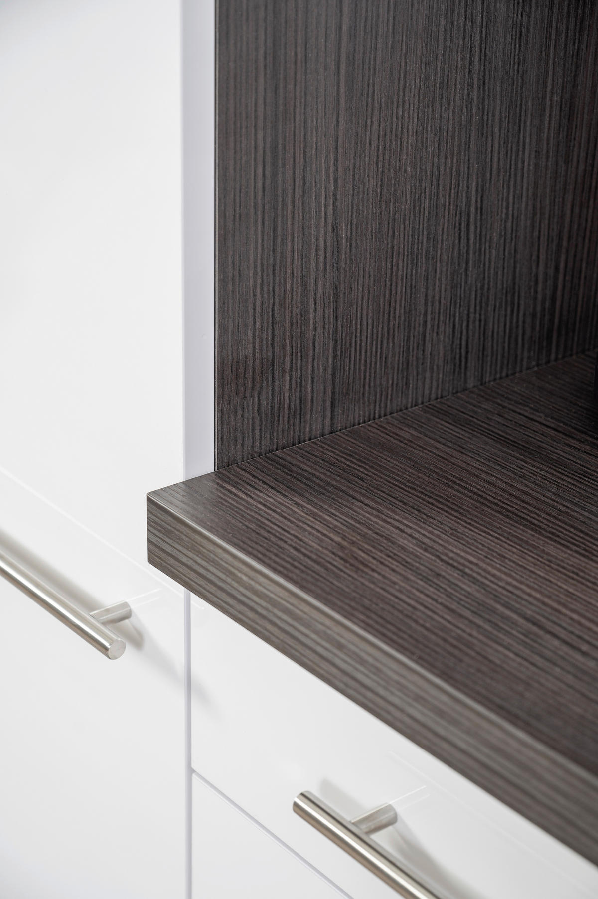 Respekta Küchenblock Amanda weiß Hochglanz B/H/T: ca. 250x200x60 cm Amanda - weiß/Edelstahloptik (250,00/200,00/60,00cm) - Respekta