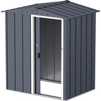 VCM Gerätehaus anthrazit B/H/L: ca. 163x182x112 cm Gerätehaus mit Schiebetür - anthrazit (112,00/163,00/182,00cm) - VCM