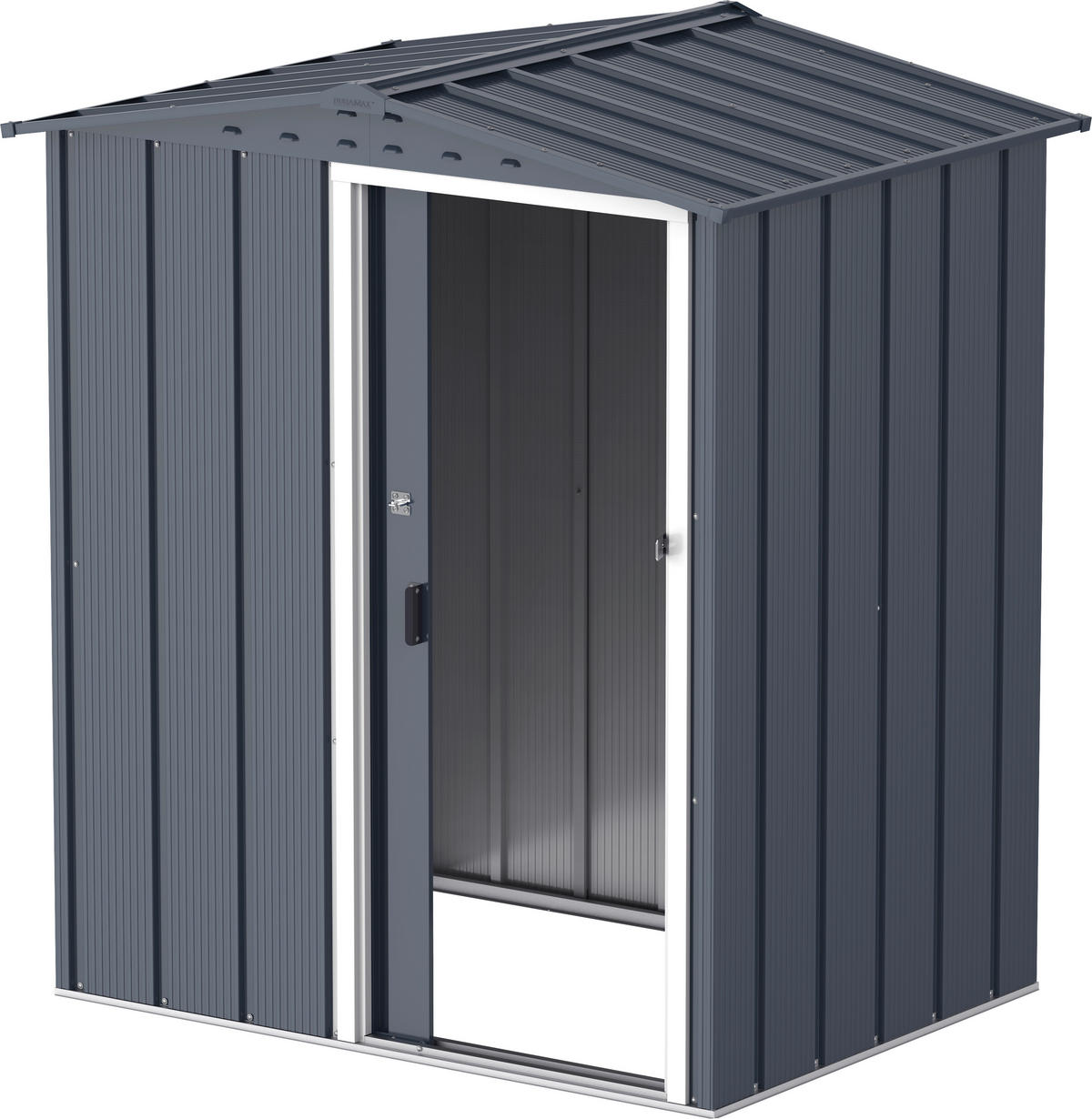 VCM Gerätehaus anthrazit B/H/L: ca. 163x182x112 cm Gerätehaus mit Schiebetür - anthrazit (112,00/163,00/182,00cm) - VCM