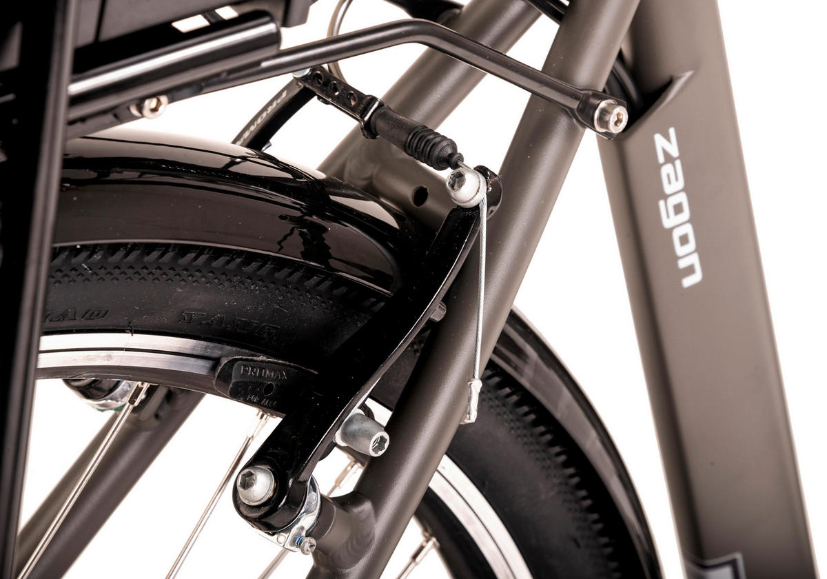 Hollandia City E-Bike Zagon KS187E 28 Zoll Rahmenhöhe 53 cm 6 Gänge anthrazit anthrazit ca. 250 W ca. 36 V ca. 28 Zoll Zagon - anthrazit - Hollandia