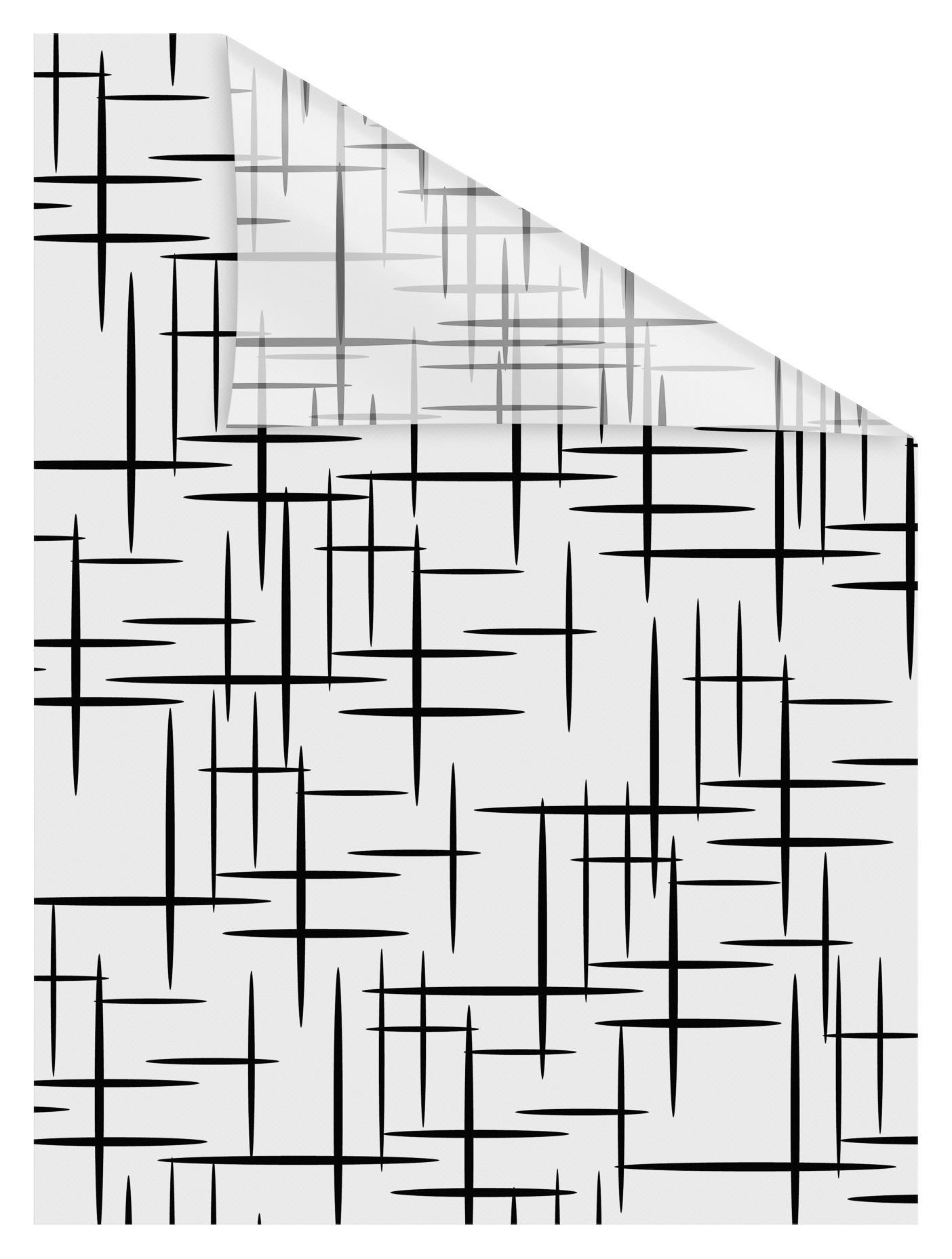 Thumbnail - LICHTBLICK Fensterfolie Stars  Stars schwarz weiß B/L: ca. 50x50 cm