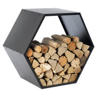 Westmann Kaminholzregal Biene schwarz B/H/L: ca. 83x77x45 cm Biene - schwarz (45,00/83,00/77,00cm) - Westmann