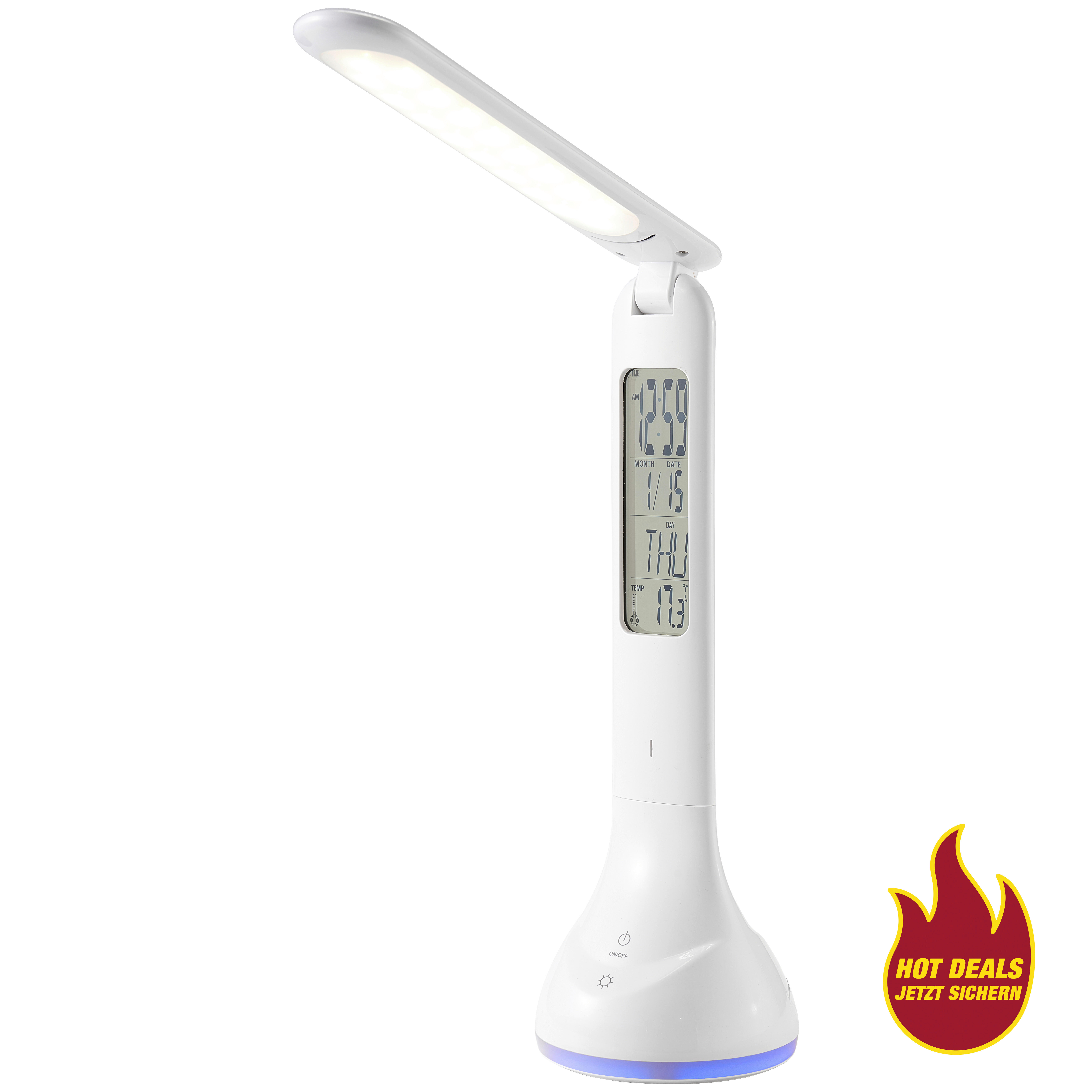 Schreibtischleuchte JR-120 Lena weiß Kunststoff H/D: ca. 35x9 cm 1 Brennstellen LED-Schreibtischleuchte_Lena - weiß (9,00/35,00cm)