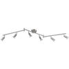 Spotbalken Joris nickel matt Metall L: ca. 120 cm GU10 6 Brennstellen Spotbalken_6flg.Joris - nickel matt (120,00cm)