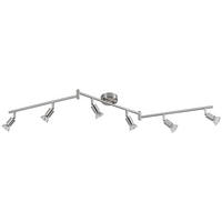 Spotbalken Joris nickel matt Metall L: ca. 120 cm GU10 6 Brennstellen Spotbalken_6flg.Joris - nickel matt (120,00cm)