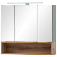 Spiegelschrank Smilla Eiche Landhaus Nachbildung Pistazie B/H/T: ca. 67x64,7x16 cm Smilla - Eiche/Pistazie (67,00/64,70/16,00cm) - Möbelpartner