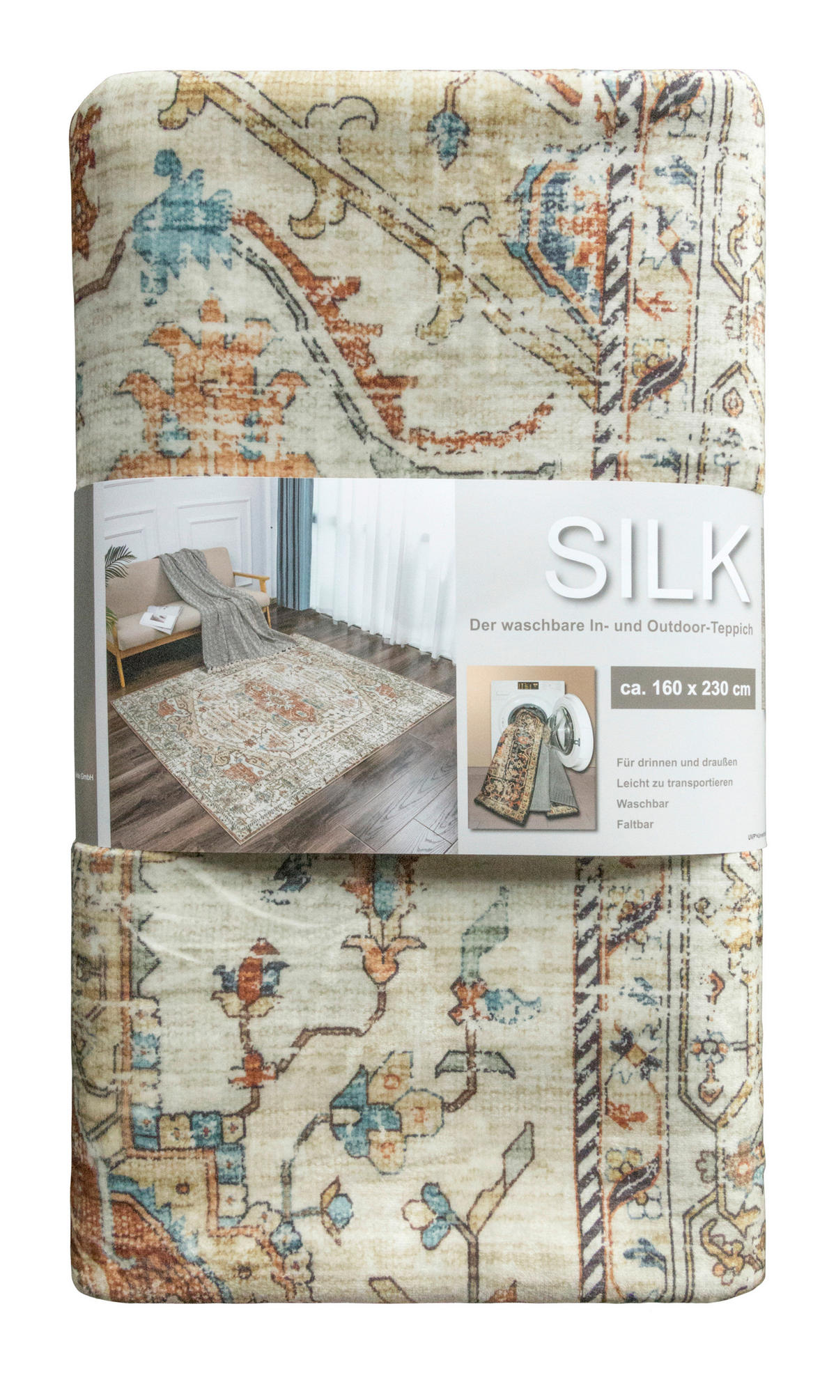 Teppich Silk beige B/L: ca. 80x150 cm Silk - beige (80,00/150,00cm)