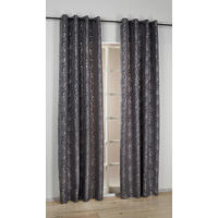silver edition Ösenvorhang Glamour grau B/L: ca. 135x245 cm Glamour - grau (135,00/245,00cm) - silver edition