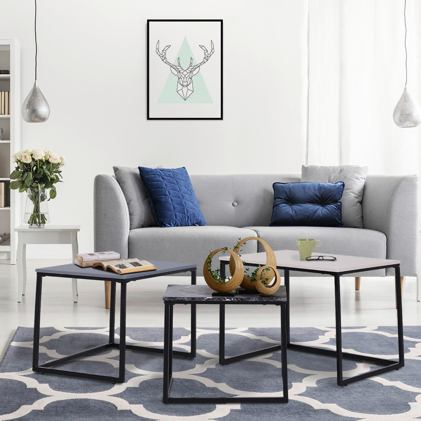 Couchtisch 3er-Set. 833-679 3er-Set. 833-679 - HOMCOM