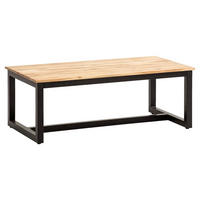 Couchtisch natur schwarz B/H/T: ca. 110x40x60 cm Couchtisch - natur/schwarz (110,00/40,00/60,00cm) - Wohnling