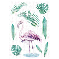 Komar Wandtattoo Flamingo Flamingo Flamingo B/L: ca. 50x70 cm Flamingo - (50,00/70,00cm) - Komar
