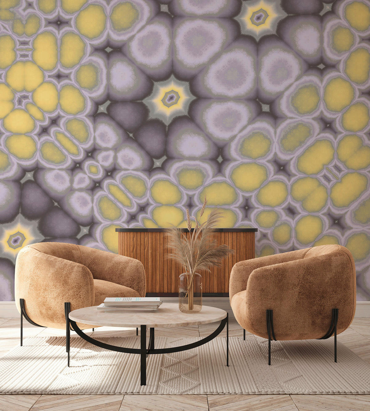 Komar Fototapete Fractal Flakes B/L: ca. 350x250 cm Fractal Flakes - (350,00/250,00cm) - Komar