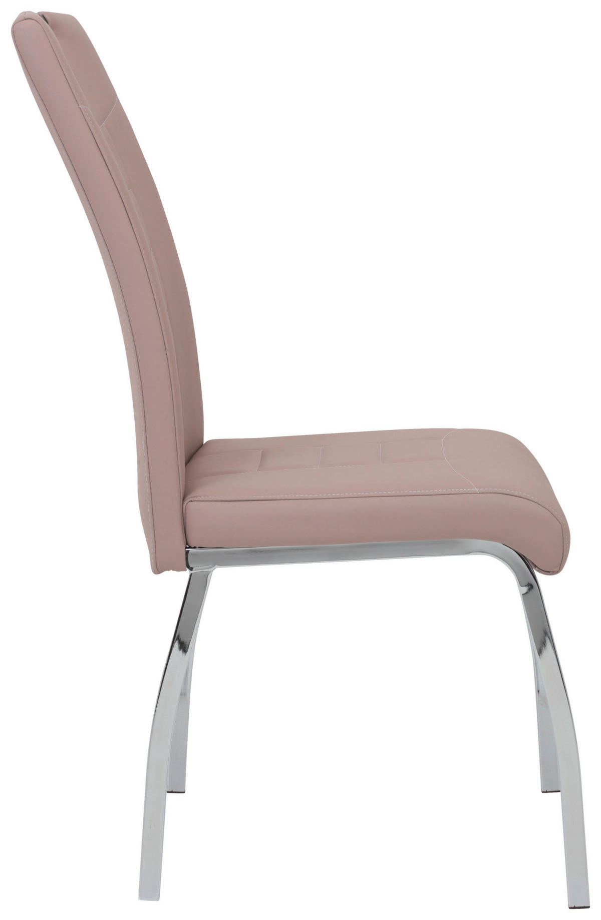 Stuhl Andrea 4er Set Cappuccino Chrom Kunstleder Metall B/H/T: ca. 43x100x64 cm Andrea 4er Set - Chrom/Cappuccino (43,00/100,00/64,00cm) - Hela