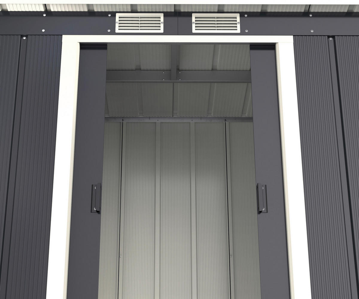 VCM Gartenhaus Pent Roof Eco 6x4 anthrazit B/H/T: ca. 203x176x123 cm Pent Roof Eco 6x4 - anthrazit (203,00/176,00/123,00cm) - VCM