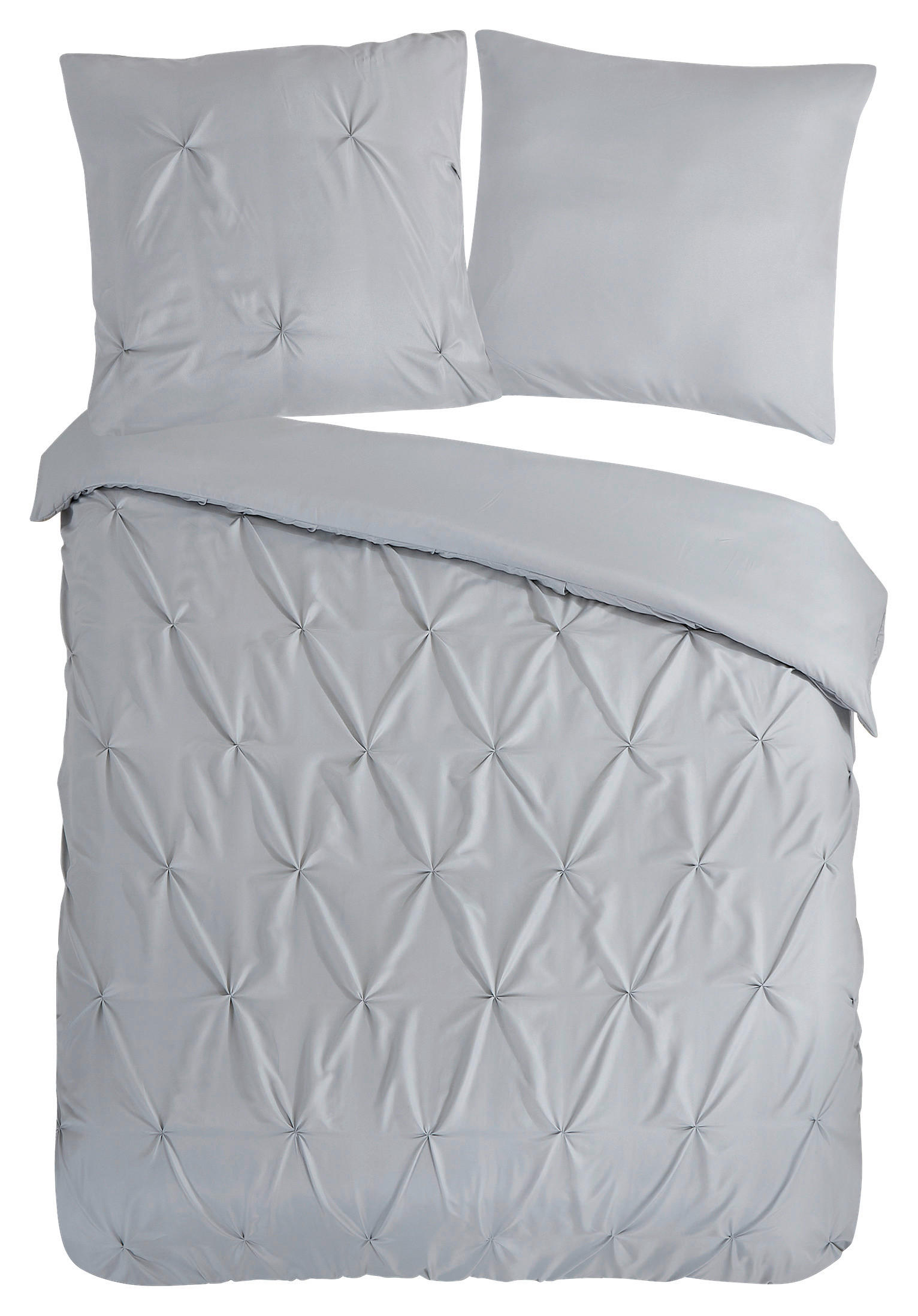Bettwäsche Elegance silber Polyester B/L: ca. 155x220 cm Elegance - silber (155,00/220,00cm) - Pure