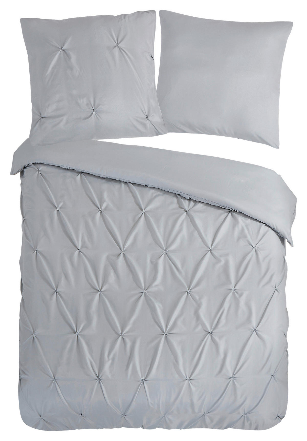 Bettwäsche Elegance silber Polyester B/L: ca. 155x220 cm Elegance - silber (155,00/220,00cm) - Pure