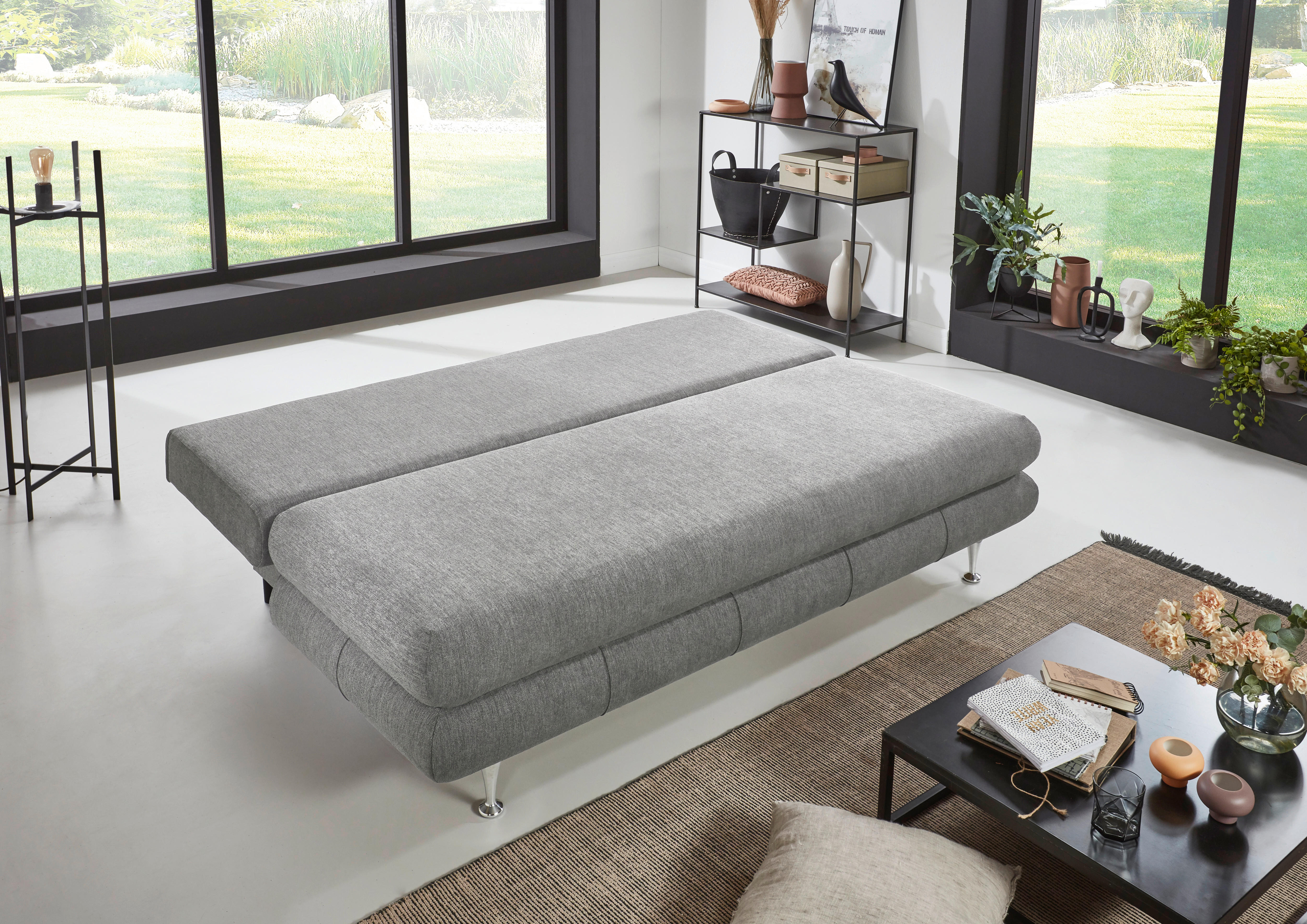 Schlafsofa Benfeld grau B/H/T: ca. 190x93x54 cm Benfeld - grau (190,00/93,00/54,00cm)