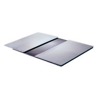 Zeller Herd-/Schneideabdeckplatten-Set Metall silber Glas B/H/L: ca. 30x0,8x52 cm Metall - silber (52,00/30,00/0,80cm) - Zeller
