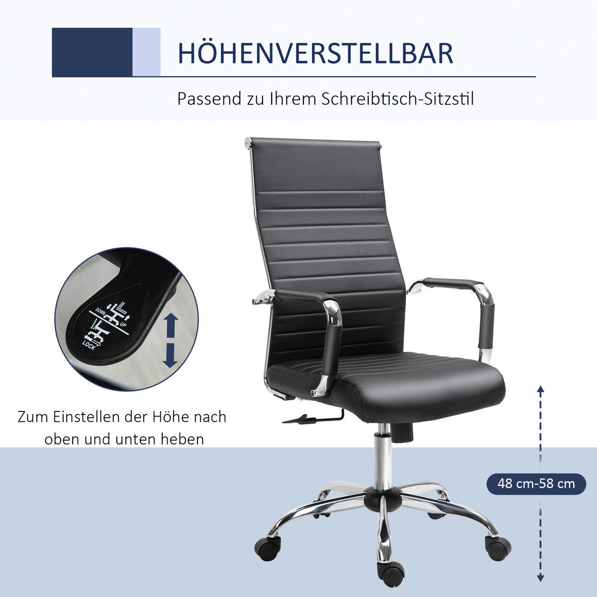 Gaming-Sessel 921-383BK schwarz 921-383BK - schwarz (54,00/114,00/62,00cm) - Vinsetto