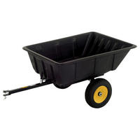Polar Schubkarre Trailer schwarz B/H/L: ca. 94x71x175 cm ca. 32 kg Trailer - schwarz (175,00/94,00/71,00cm) - Polar