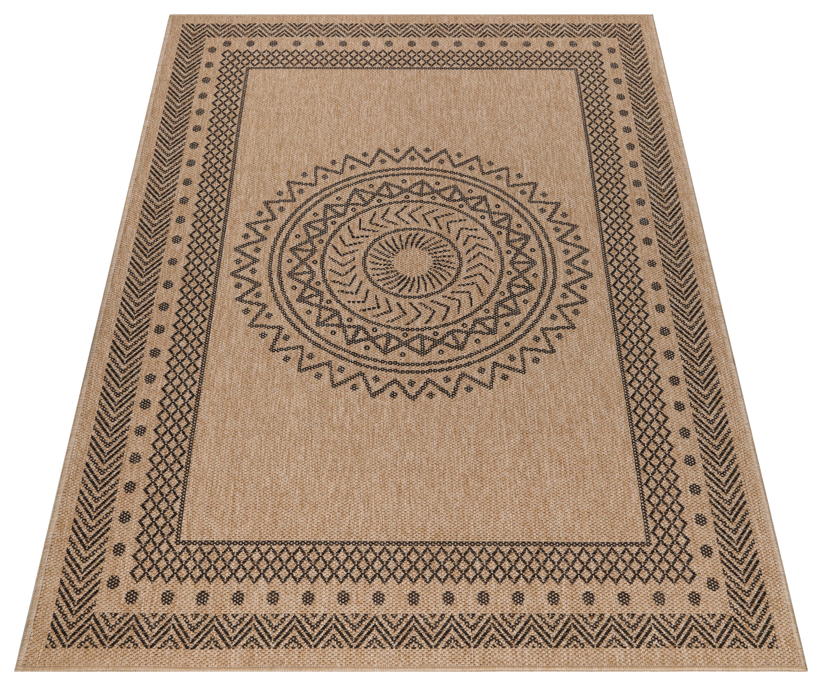 Ayyildiz Teppich DHAKA schwarz B/L: ca. 80x150 cm DHAKA - schwarz (80,00/150,00cm) - Ayyildiz