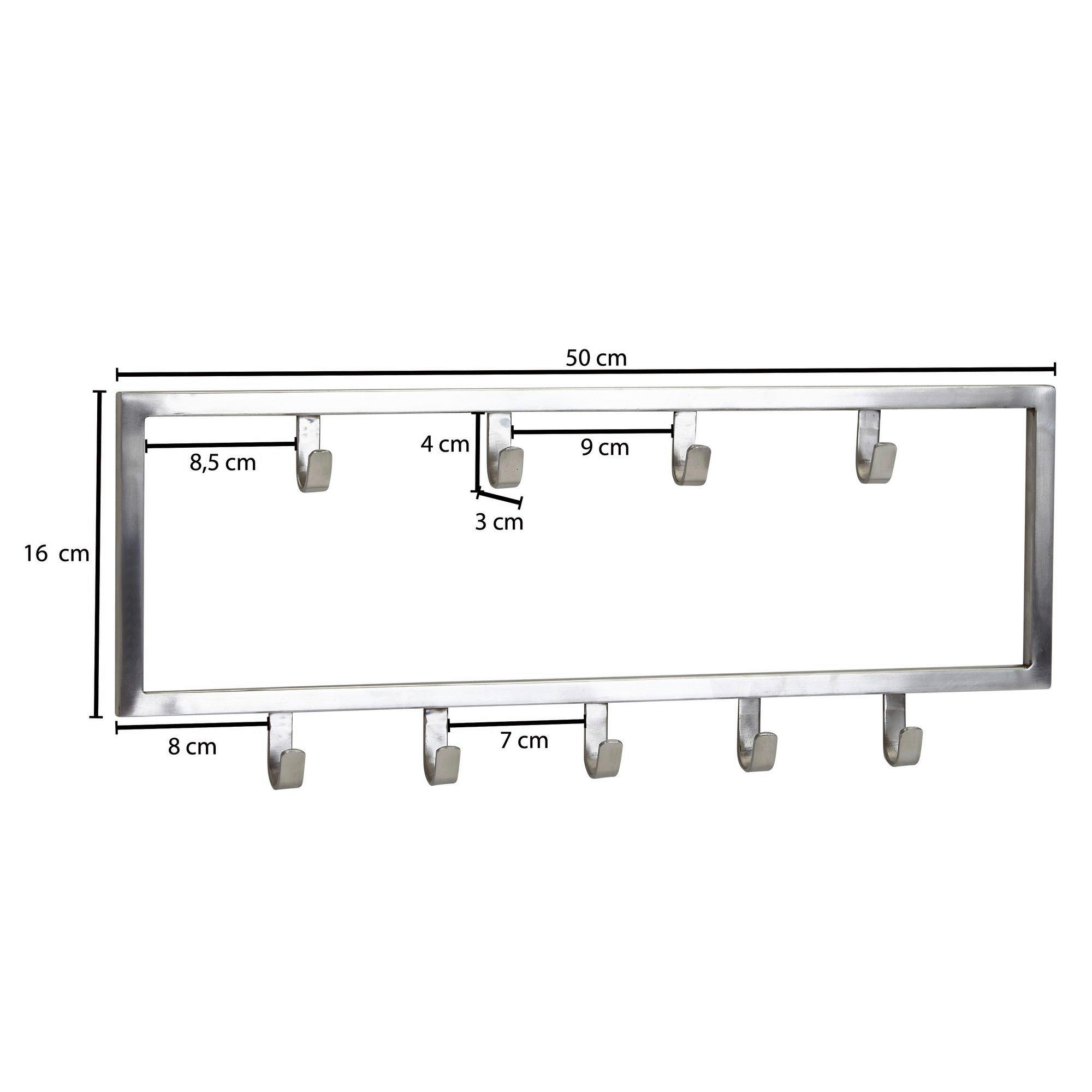 Garderobe B/H/T: ca. 50x20x4 cm Garderobe - (50,00/20,00/4,00cm) - Wohnling