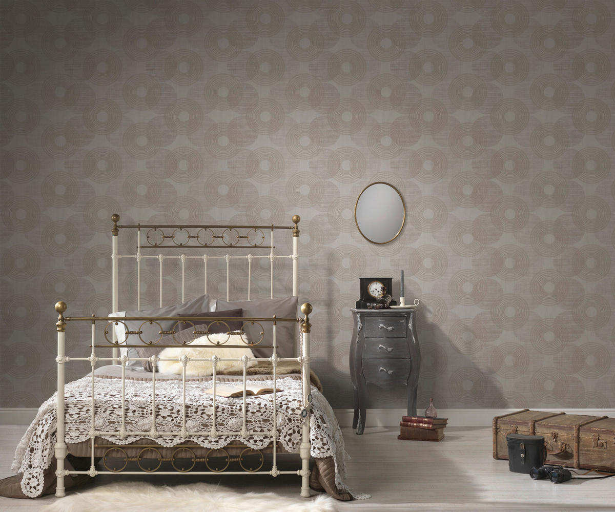 A.S.Creation Vliestapete Attractive Punkte beige B/L: ca. 53x1050 cm Attractive - beige (53,00/1050,00cm) - A.S.Creation