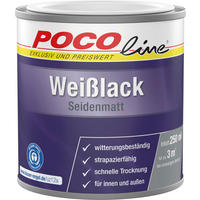 POCOline Weißlack weiß seidenmatt ca. 0,25 l Weißlack 250ml - weiß (250ml) - POCOline