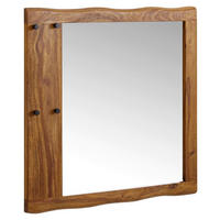 Wandspiegel rosenholz Nachbildung B/H/T: ca. 80x80x3 cm Wandspiegel - rosenholz (80,00/80,00/3,00cm) - Wohnling