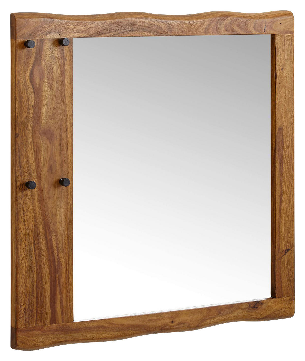 Wandspiegel rosenholz Nachbildung B/H/T: ca. 80x80x3 cm Wandspiegel - rosenholz (80,00/80,00/3,00cm) - Wohnling
