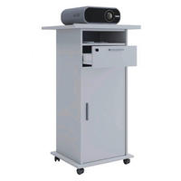 VCM Beamer-Stand weiß Beamer-Stand Neta mit Tür - weiß (60,00/108,00/50,00cm) - VCM